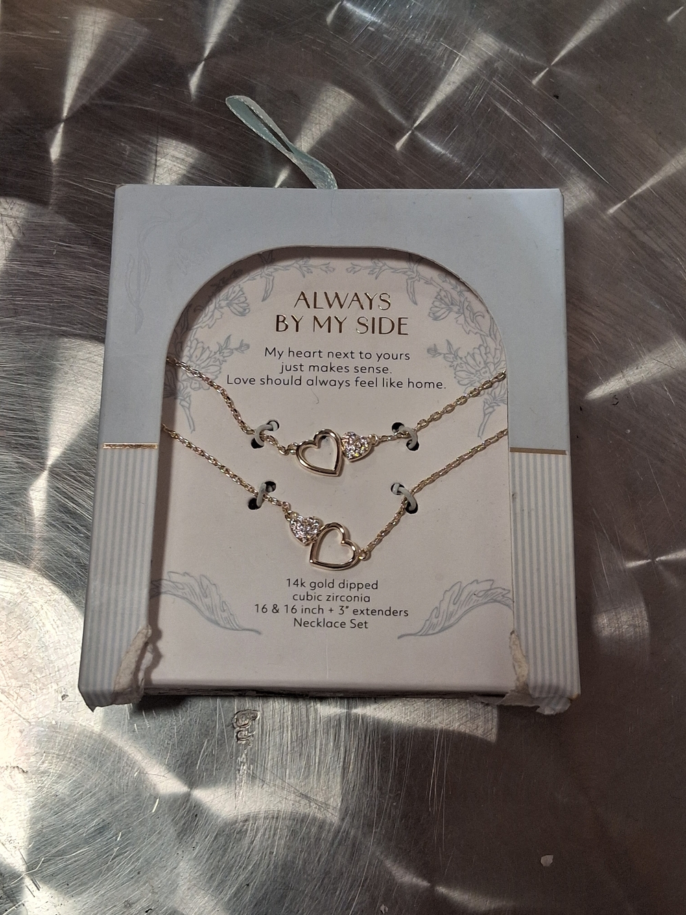 Target 14k Gold Dipped Heart Necklace Set - Gold